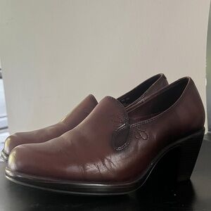 Dansko Shoes | Loafer Heels Sz 38 Brown